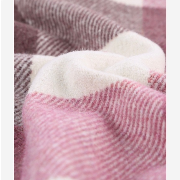 Pink/Off White Plaid Shirt Jacket, Shacket! * - Picture 8 of 10